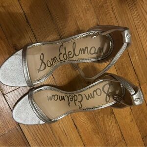 Sam Edelman Metallic Silver Heels